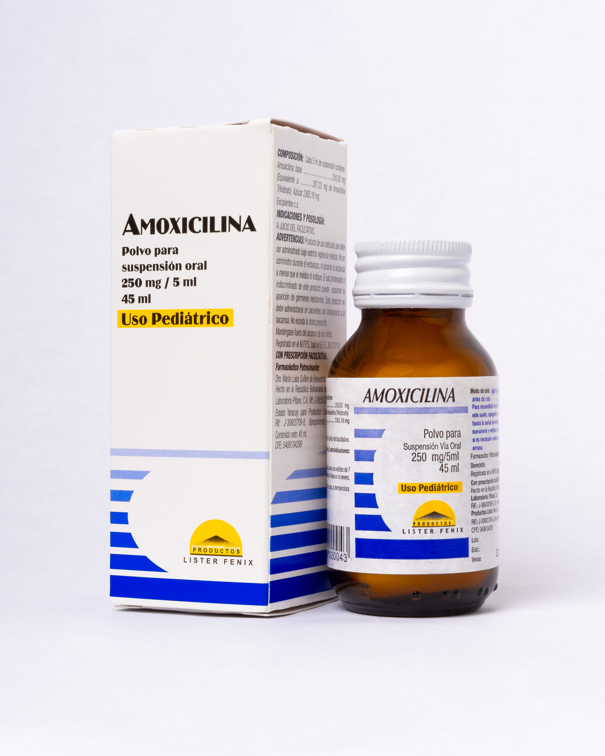 Amoxicilina (Suspensión 250 mg / 5 ml 45 ml)