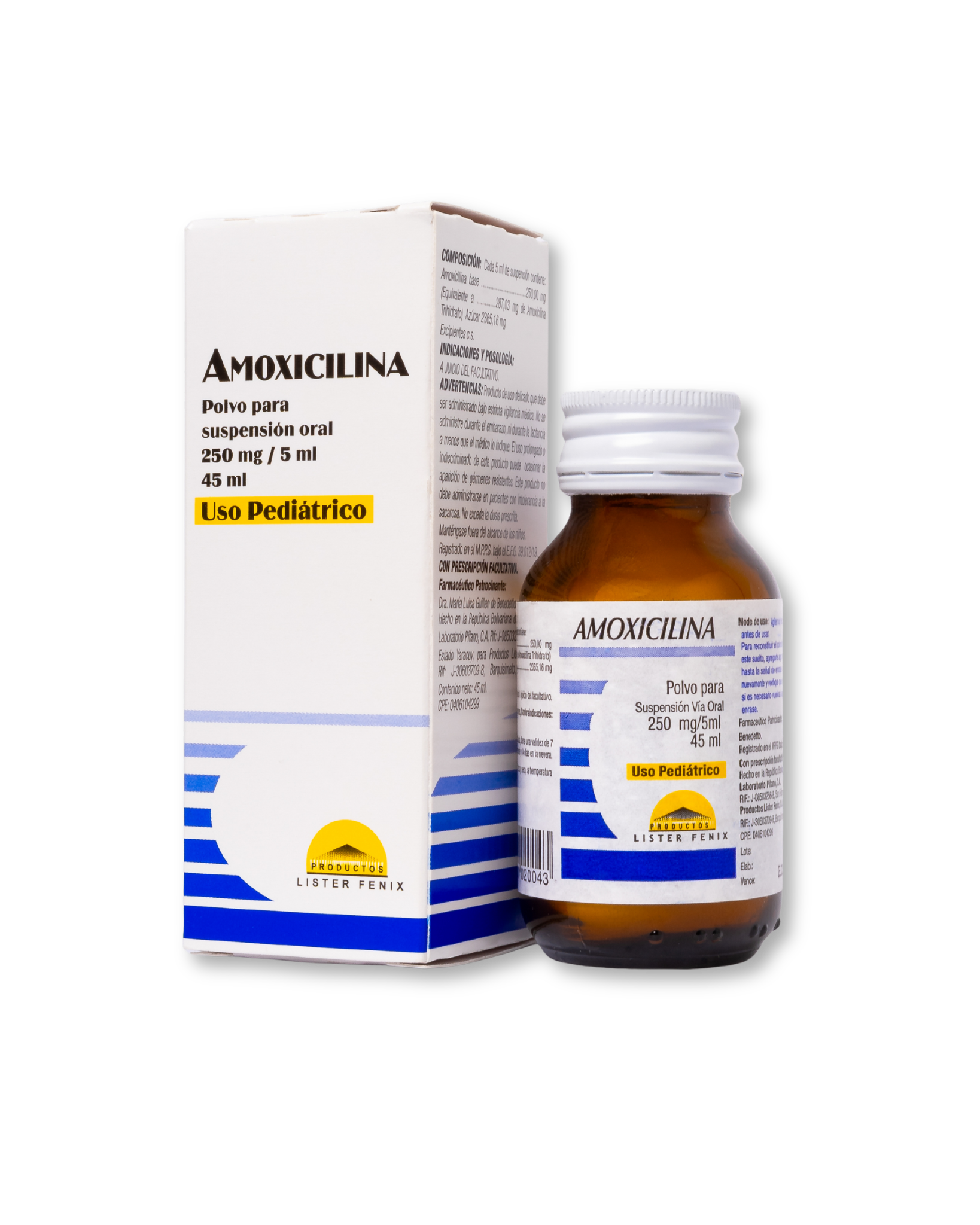 amoxicilina (suspensión 250mg / 5ml 45ml)
