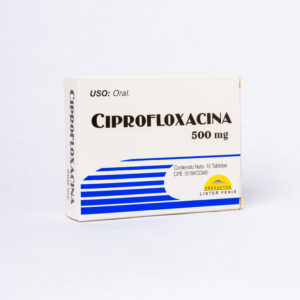 Ciprofloxacina (Tabletas 500 mg)